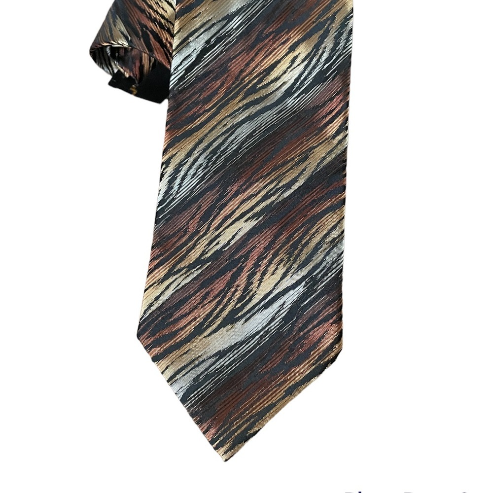 ⚠️ 4/$15 ⚠️ NEW Ferrara 100% Silk Tie - Picture 2 of 5
